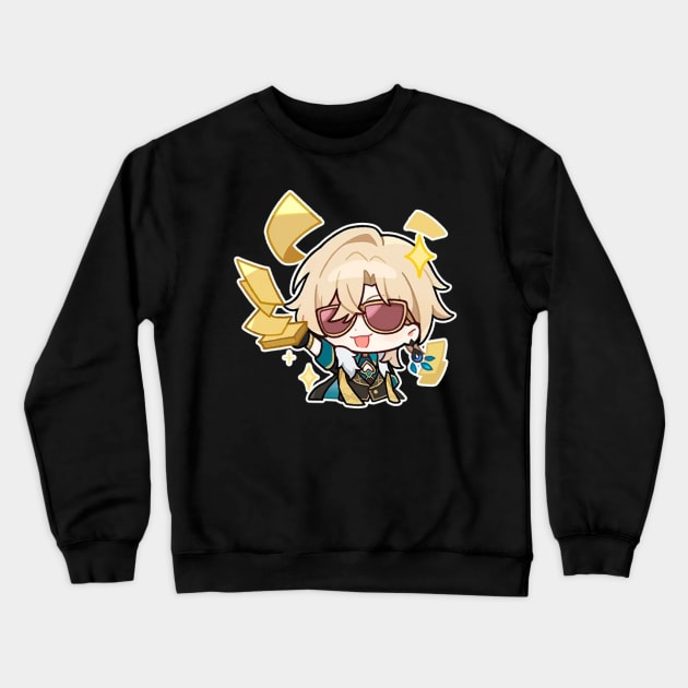 Honkai Star Rail Chibi Aventurine 3 Crewneck Sweatshirt by HoyoStan